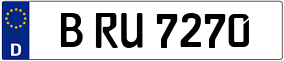 Trailer License Plate